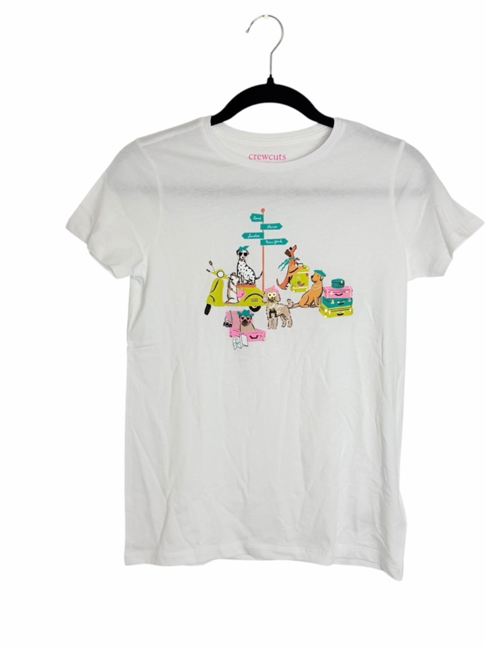 Crewcuts White Tee with Dogs